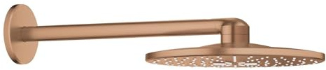 GROHE Rainshower SmartActive 310, Kopfbrause mit 2 Strahlarten (Duschkopf für die Wandmontage, Antikalk-System, DropStop verhindert Nachtropfen, langlebige Oberfläche), roségold, 26475DL0