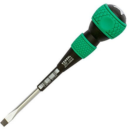 VESSEL Ball Grip Tang-Thru Screwdriver -5.5x75 (3/16x3) No.230 230S5575