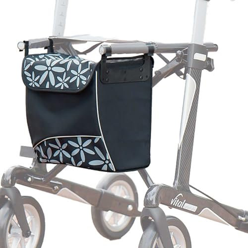 Russka Tasche mit Magnetverschluss für Rollator Elan Classic/Plus ornament schwarz