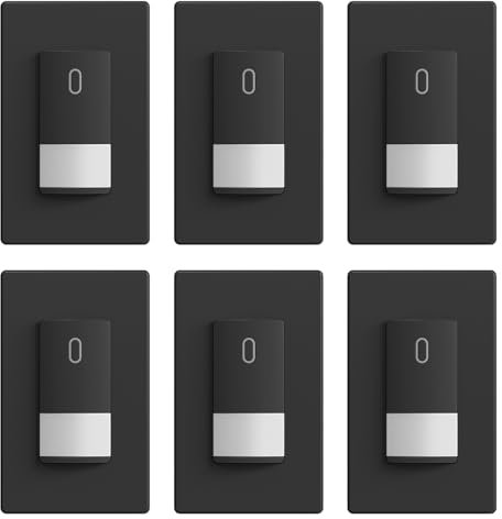 ELEGRP - Single pole occupancy motion sensor light switch, need neutral wire, 120°sensor coverage, PIR infrared motion activated, for