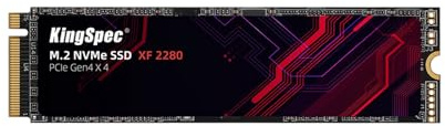 KingSpec XF Series 1TB SSD NVMe PCIe 4.0 x4 M.2 2280 - Lettura 5000 MB/s - con Flash 3D NAND per Gaming, Desktop, Laptop