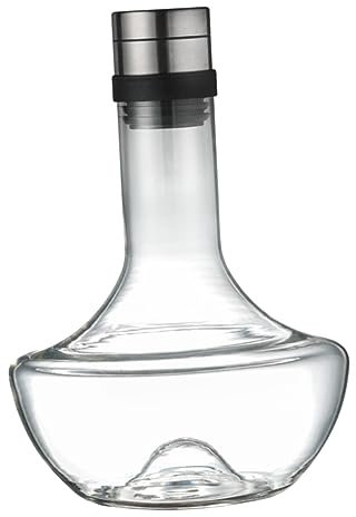 SHOWERORO Glas Wein Dekanter Große Karaffe Handgehaltene Glaskaraffe Haushaltskaraffe Schnelle Weinkaraffe Transparent Für Rotwein Dispenser Bier Wodka Whisky Lagerung
