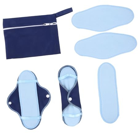 Compresa Higiénica Lavable de Forro Polar, Juego de 8 Piezas