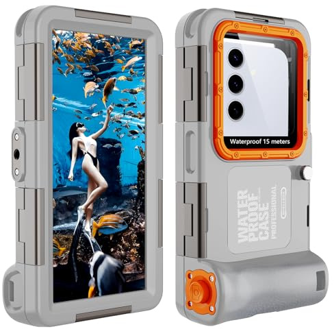 Custodia Impermeabile Smartphone IPX8 Porta custodia cellulare impermeabile 15m Subacquea compatible per Samsung S25 S24 S23 Ultra Xiaomi Huawei Oneplus Google