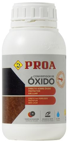 Convertidor de Óxido. 500 ML. Paraliza el óxido. Al agua. Transformador de óxido. PROA.