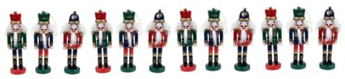 Cabilock 4 Juegos Cascanueces Colgantes Navideños Muñecos Navideños Llavero De Teléfono Corazones Devolver para Cumpleaños De Suministros De Fiesta De Navidad 3 Piezas * 4