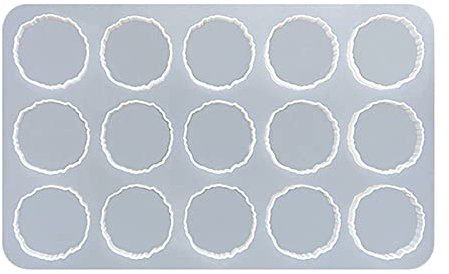 Unregelmäßige runde Silikonformen, Epoxidharzformen zum Gießen mit Harz, Zementen und Polymer