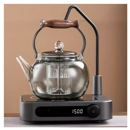 Tetera china Estufa De Cerámica De Agua Y Electricidad Completamente Automática, Tetera, Tetera, Hogar, Gran Capacidad, Cocción Al Vapor Y Cocción, Juego De Tetera Integrada, Hervidor De Agua Tetera