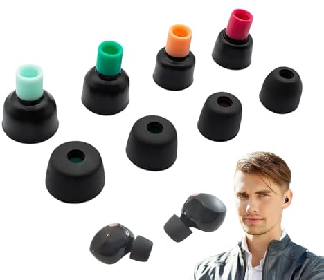 ZWWOGE Cuscinetti Auricolari di Ricambio in Silicone Nero 4 Paia XS S M L, Punte Morbide In-Ear Accessorio Audio, Compatibile con S ony WF-1000XM5 WF-1000XM4 WF-1000XM3 WF-C700N