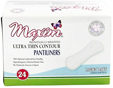 Natürliche Ultra-Dünne Baumwoll Damen Slipeinlagen (Leicht) 24 Stück