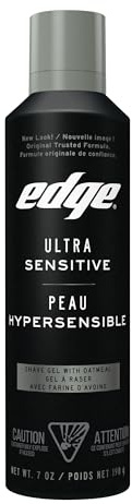 Ultra Sensitive Shave Gel Men Shave Gel by Edge, 7 Ounce by Edge