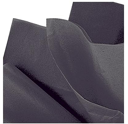 Unique Party 6284 - Hojas de Papel de Seda - Negro - Paquete de 10