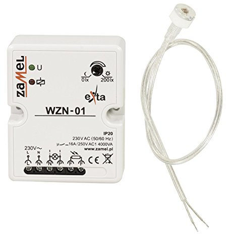 Zamel WZN-01/S1 Automatic Waterproof Dusk To Dawn Twilight Switch Relay Sensor w Probe Lightning