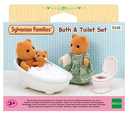 Sylvanian Families 5148 Bath Toy with Toilet Set