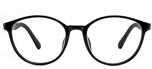 Cyxus Blaulichtfilter Brille Kinder, Brille Ohne Sehstärke, Anti Blaulicht Gläser, Computer PC Gaming Schwarz Brille