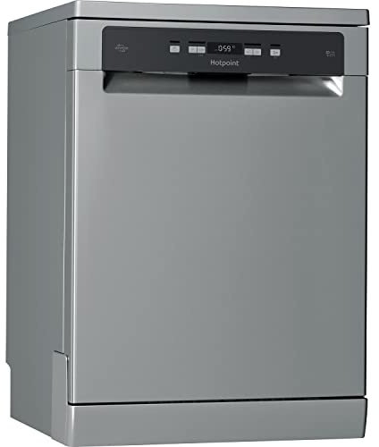 Hotpoint HFC 3C26 WC X UK Freestanding Standard Dishwasher, 14 Place Settings, 7 Programs, Stainless Steel