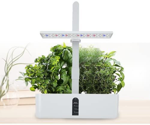 PanHuiWen Smart Garden 9 Giardino autonomo Intelligente con Lampada LED per Piante, con Timer, Altezza Regolabile, 9 baccelli