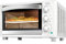 Cecotec Horno de sobremesa Bake&Toast 2600 White 4Pizza, 26 L, 15500 W, Incluye piedra Pietra Pizza para resultado tradicional, 6 funciones, Bandeja recogemigas.