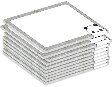 PRICARO Notizblock Pandabär, magnetisch, A7, 10 Stück