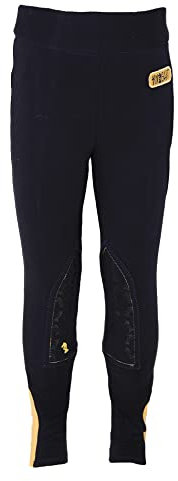 Little Knight - Be Brave Reithosen für Kinder (104) (Marineblau/Gelb)