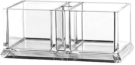 LOVIVER Porte-sachets de Sucre en Acrylique Bol de sachets de thé Sucre Sachets Plat Porte-Cartes de Visite Conteneur de Stockage pour café-Bar, Salle à, 14.6cmx8.1cmx6cm