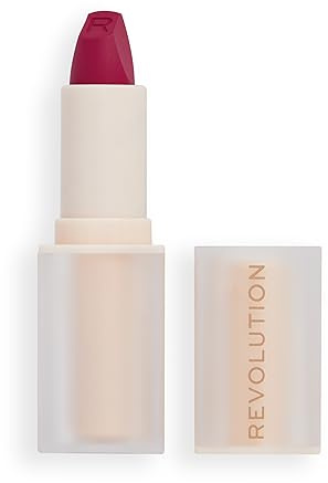 Makeup Revolution Lip Allure Soft Satin Lipstick, Satin-luxe Finish, All-Day Wear, Material Girl Wine