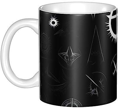 RFSHOP Taza de café de cerámica de universo blanco y negro para esposa y mamá, amantes del café, 330 ml, adecuada para el hogar y la oficina
