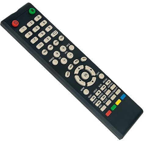 ROLLGAN Telecomando di Ricambio Adatto Per AKAI Smart TV AKTV4620 AKTV4621 ATE48B4644K ATE48B5144K ATE55B4744K ATE55B5544K AKTV4621A AKTV505T ATE48B4544K
