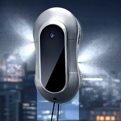 Robot Lavavetri, Lavavetri Elettrico con Getto automatico Spruzzo Lavavetri Elettrico con Telecomandato Robot lavavetri Elettrico 2800pa Forte potenza di aspirazione per grandi finestre esterne