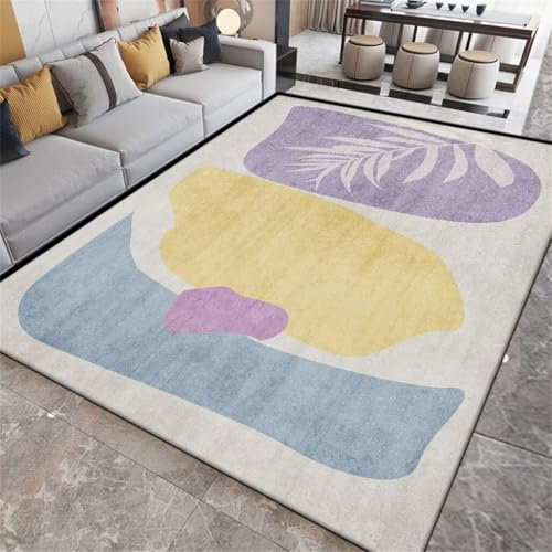 RUGMRZ Teppiche Flur Mädchen-Schlafzimmer-Dekor Schlafzimmer Rechteckiger Teppich Wohnzimmer Bedruckter Arbeitszimmer Dekoration Flurteppich rutschfest 160X200Cm 5Ft 3''X6Ft 6.7''