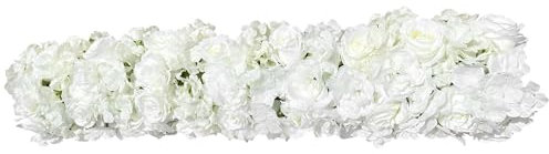 TAPMING Hochzeitsbogen Blumen Künstliche Fake Blumen Deko,1M KüNstliche-Seidenblumen Reihe,Hochzeit Floral,Hängend Girlande,für DIY Hochzeitsbogen Schlafzimmer Wand Kulisse Garten Dekoration