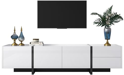 SOFTWEARY Lowboard, TV-skåp, TV-bord för vardagsrum, stående