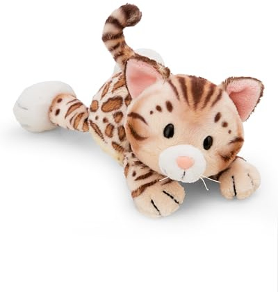 NICI Gosedjur, bengalkatt, brun, 20 cm, mjukt plyschdjur från NICI, sött mjukisdjur för att gosa och leka med, bra presentidé för barn och vuxna - 62191