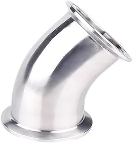 1pcs Elbows Hose connectors, 3/4-4(19mm-102mm) Tri Clamp 1.5 2 2.5 3 3.5 4 45 Degree Elbow SUS304 Stainless Sanitary Pipe Fitting Connector