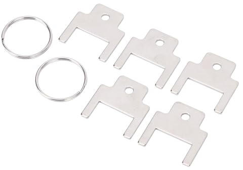 HUSHUI 5 PCs Papierhandtuchspender Schlüssel Edelstahl 770301 Toilettenpapier -Spender Ersatzschlüssel für Kimberly Clark -Spender