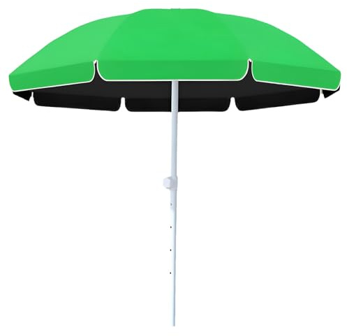 Parasol de plage réglable de 240 cm, UPF50+, imperméable, protection UV, léger et portable, pour marché, terrasse, activités de jardin, abri.