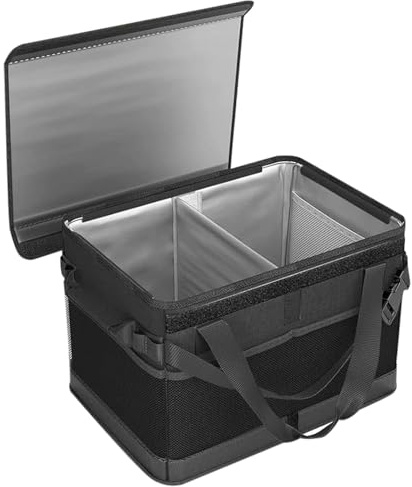 Picknicktasche, faltbar, mit großem Fassungsvermögen, auslaufsicher, für Park, Camping, Reisen, Freizeit, Outdoor, Grill, Familie, Roadtrip