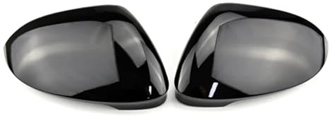 Rückspiegelkappe Für VW Für Golf 8 Für MK8 2020 2021 2022 Außenspiegelabdeckung Im Carbon-Look Auto Spiegelkappen(No Hole Black)