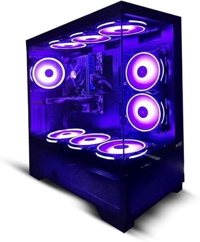 ASC Intel Core i7 Gaming Tower • GTX 750 4GB Graphics Card • 16GB RAM • 256GB SSD+1TB HDD • 500W 80+ PSU • Black 9 Fan Glass RGB Gaming Case • WIFI • Windows 11
