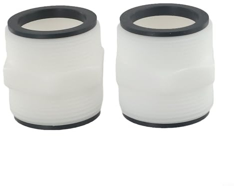 Connettore per tubo flessibile da 3,8 cm per pompe da piscina Intex e Coleman FeatuFor Ring Due porte di uscita indipendenti a L (2 pezzi)