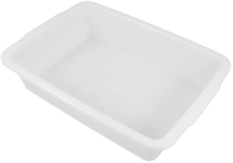 Hoement Plastic Bird Bath Tub for Pigeons and Parakeets, Removable Tray | Smooth Basin, Portable Setup, Easy Cleaning, for Indoor Cages and Outdoor Use, White Finish