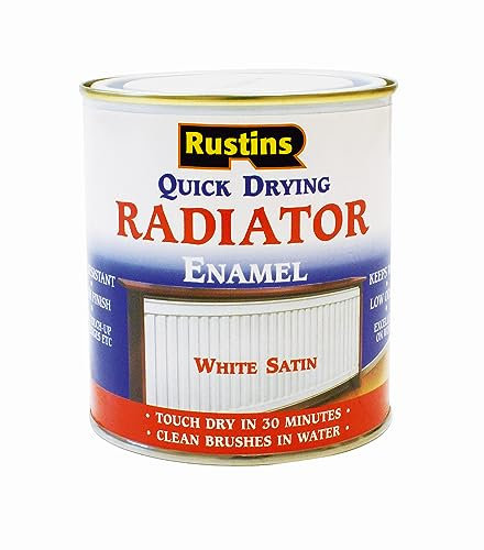 Rustins RADS500 - Vernice per radiatore ad asciugatura rapida, satinata, 500 ml