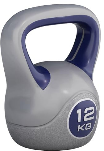 GORILLA SPORTS® Kettlebell - 2kg, 3kg, 4kg, 5kg, 6kg, 8kg, 10kg, 12kg, 14kg, 16kg, 18kg, 20kg Gewichte, Einzeln/Set, mit/ohne Ablage, Kunststoff - Kugelhantel, Schwunghantel, Kugelgewicht