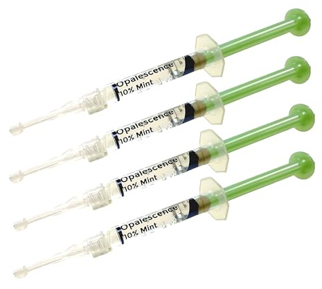 Opalescence 10% Teeth Whitening Kit - Gel Syringes Refills - Low Sensitivity (4 Syringes) - Fluoride, Carbamide Peroxide - Made in the USA by Ultradent 5211-2