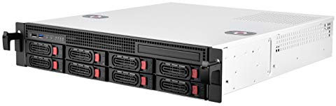 SilverStone SST-RM21-308 - Châssis de serveur monté en rack 2U, prenant en charge 8x SAS / SATA et un mini-SAS SFF-8087 de 6 Gb / s