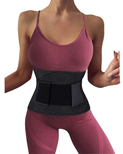 Cabeen Bauchweggürtel，Schwitzgürtel zur Fettverbrennung Verstellbarer，Fitnessgürtel，Neopren Sauna Waist Trainer，Abnehmen Taille Trimmer Gewichthebergürtel Taillenformer für Herren und Damen