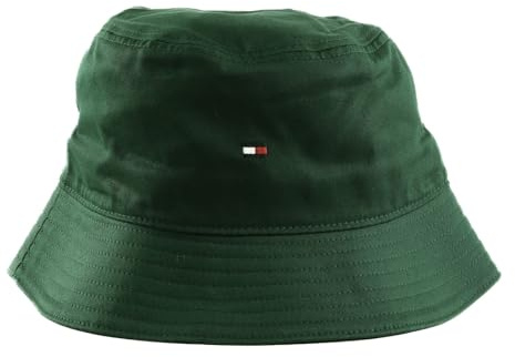 Tommy Hilfiger Herren Fischerhut mit Flaggen-Motiv, Hunter, Einheitsgröße