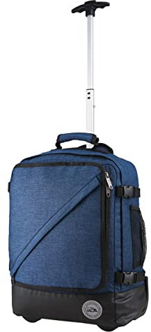 Cabin Max Greenwich 30L Hybrid Trolley Rucksack 45x36x20cm für Easyjet Untersitz-Handgepäck Reisetasche (45x36x20cm Atlantic Blue)