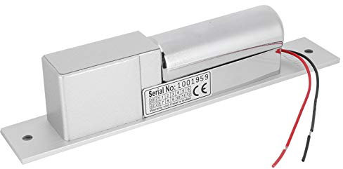 Cerradura de Perno de Caída Eléctrica, Cerradura de Puerta Electrónica Magnética con Retardo de Tiempo, Cerradura de Embutir Eléctrica de Aleación de Aluminio para Sistema de Control de Acceso