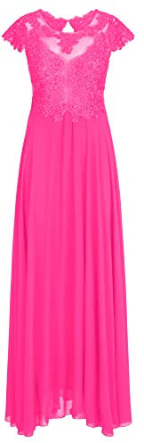 ApartFashion Vestidos de Noche, Fucsia, S para Mujer